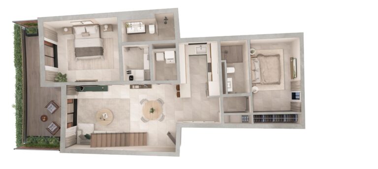 plan 3d condo river island