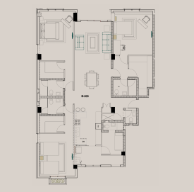 appartement 3 chambres